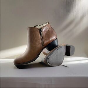 Brown Leather Ankle Boots